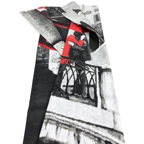 CORTINA VENECIANA PONTE INNAMORATI cm.160X300 hecha MADE en mezcla de lino ITALIA