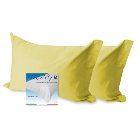 PAAR Kissenbezug für STRONG einfarbig GELBER Kissenbezug cm. 52X82 cm