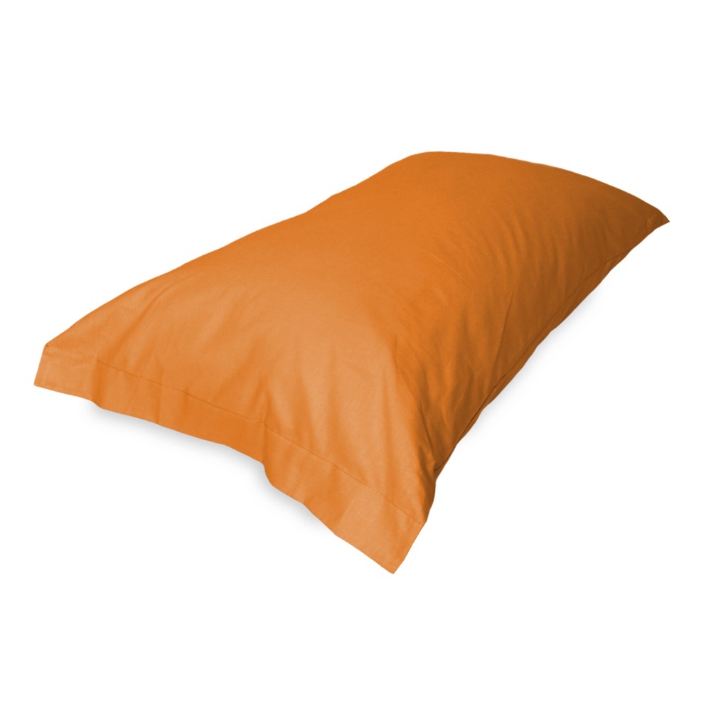 PAR de funda de almohada para almohada STRONG color liso NARANJA cm. 52X82