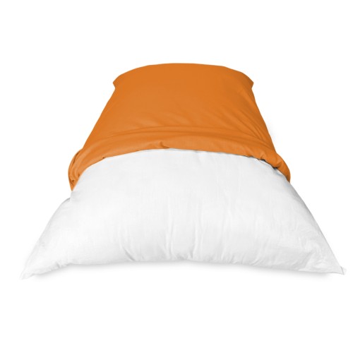 PAIR of pillowcase for STRONG pillow solid color ORANGE cm. 52X82