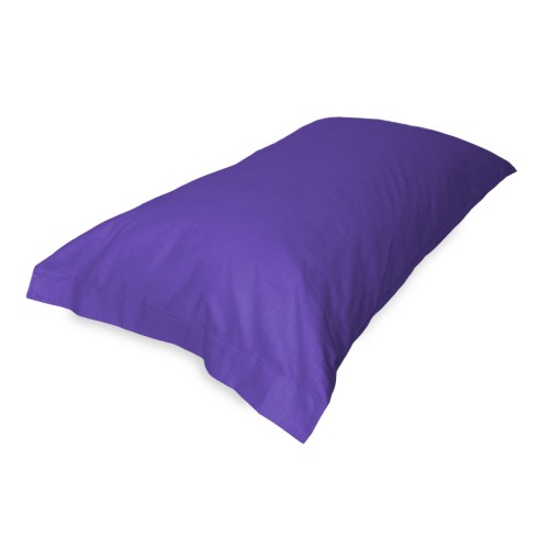 PAR de fundas de almohada para color sólido FUERTE PÚRPURA cm. 52X82
