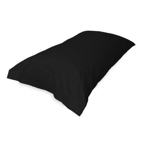 PAR de fundas de almohada para funda de almohada NEGRA de color sólido FUERTE cm. 52X82 2