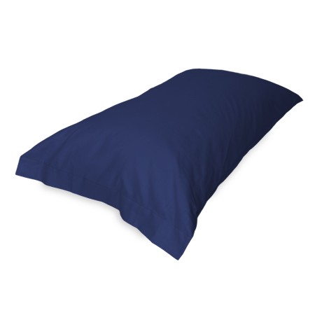 PAIRE LA TAIE DE L'OREILLER SOLIDE BLEU FONCÉ CM. 52X82 2