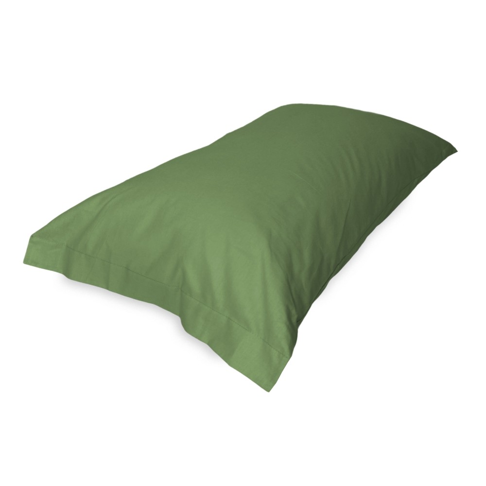 PAIRE LA TAIE DE L'OREILLER EN VERT PRAIRIE CM. 52X82