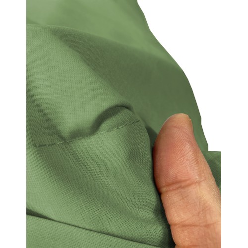 PAR de funda de almohada para almohada STRONG color liso PRAIRIE GREEN cm. 52X82