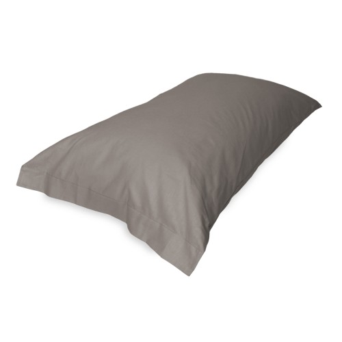 PAR de fundas de almohada para almohada STRONG color liso GRISTO PALOMA cm. 52X82