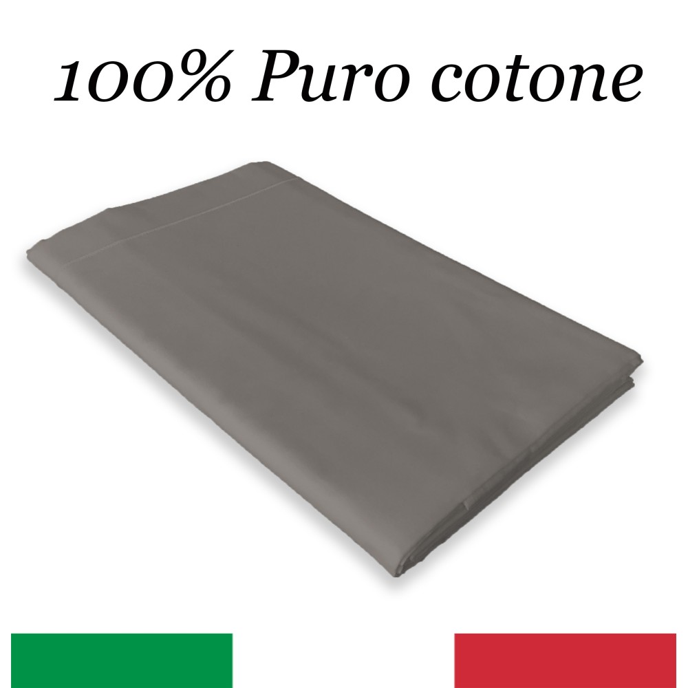 TOP SHEET CORDONETTO STRONG dove grey made in Italy