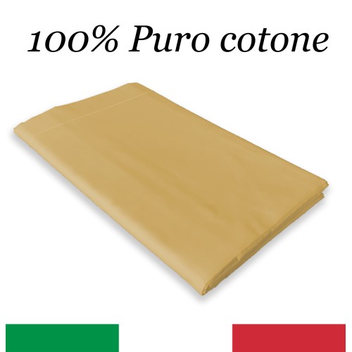 TOP SHEET CORDONETTO STRONG Ochre made in Italy