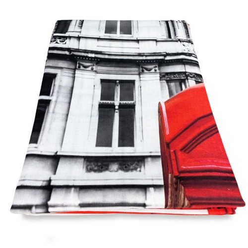 LONDON CORTINA DE TELÉFONO INGLÉS cm.160X300 hecho MADE en mezcla de lino ITALIA