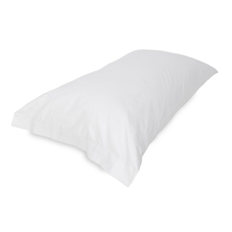 PAIR of pillowcase for STRONG solid color WHITE pillowcase cm. 52X82 made in Italy 2