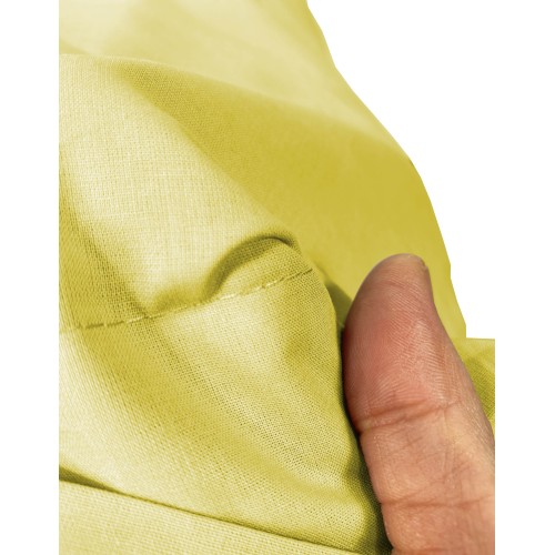 JUEGO DE SÁBANAS SÁBANAS FUERTES color liso AMARILLO ALGODÓN puro Hecho en Italia