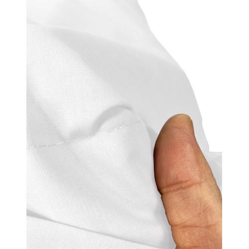 Set de Draps de Lit en Coton en couleur unie blanc STRONG fabriqué en Italie