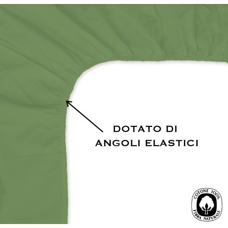 DRAP HOUSSE AVEC COINS JOLI VERT PRAIRIE 2