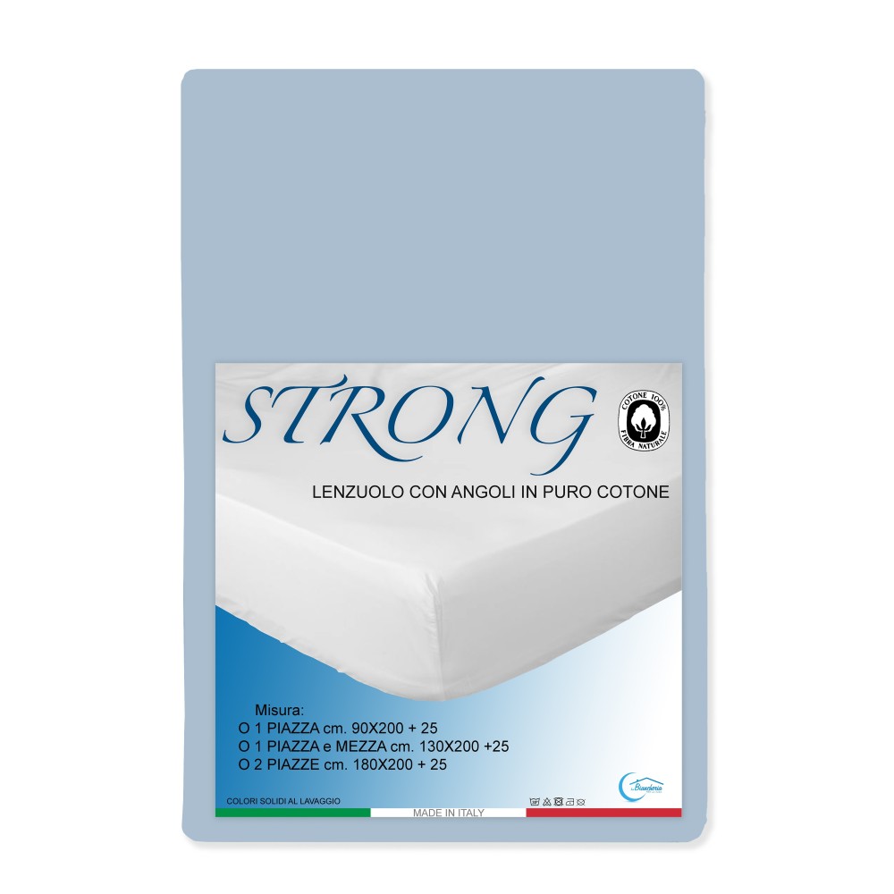 BLECH mit ECKEN STARK einfarbig BLAU made in Italy