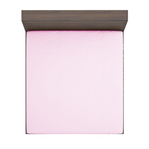 LENZUOLO con ANGOLI STRONG tinta unita ROSA made in Italy