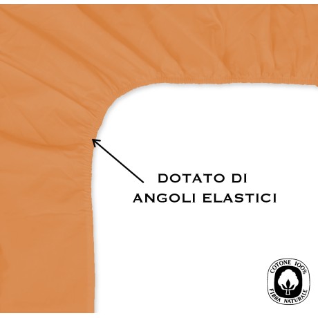 DRAP HOUSSE AVEC COINS JOLI ORANGE 2