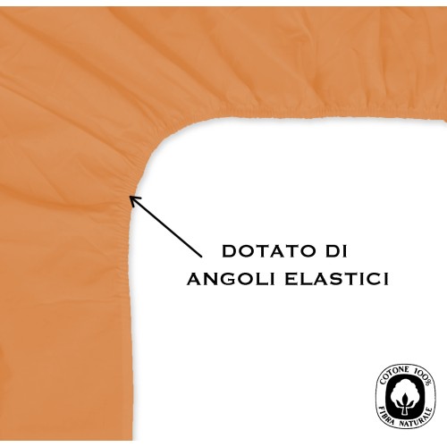 BLECH mit ECKEN STARK einfarbig ORANGE made in Italy