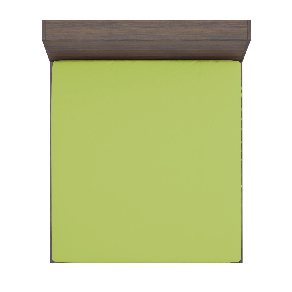 FITTED SHEET STRONG solid color ACID GREEN made in Italy