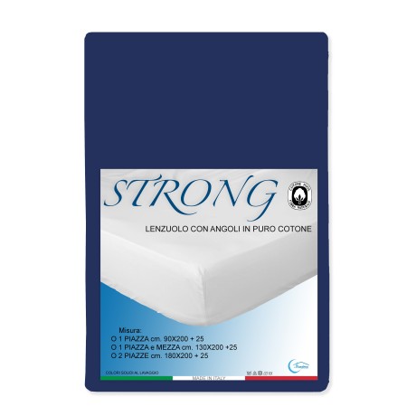 DRAP HOUSSE AVEC COINS JOLI BLEU FONCÉ