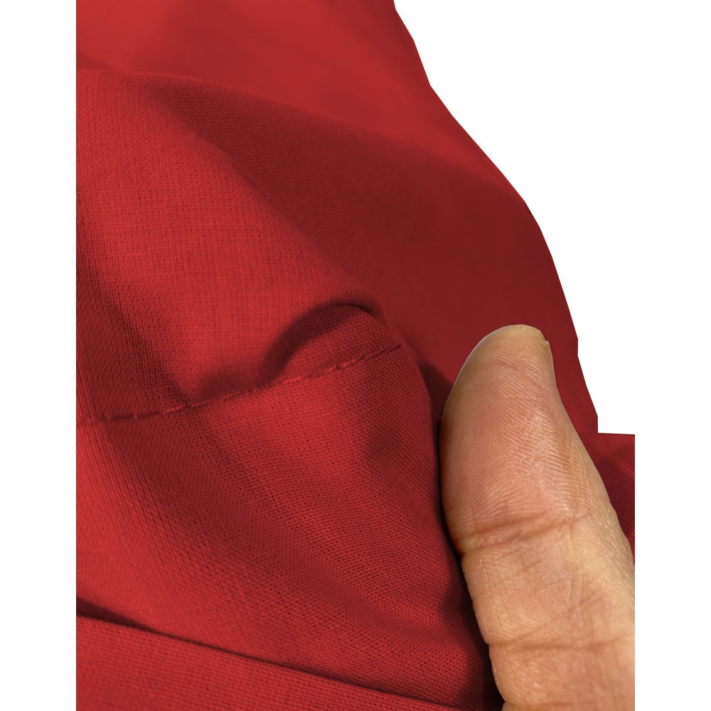 FITTED SHEET with STRONG solid color BORDEAUX made in Italy