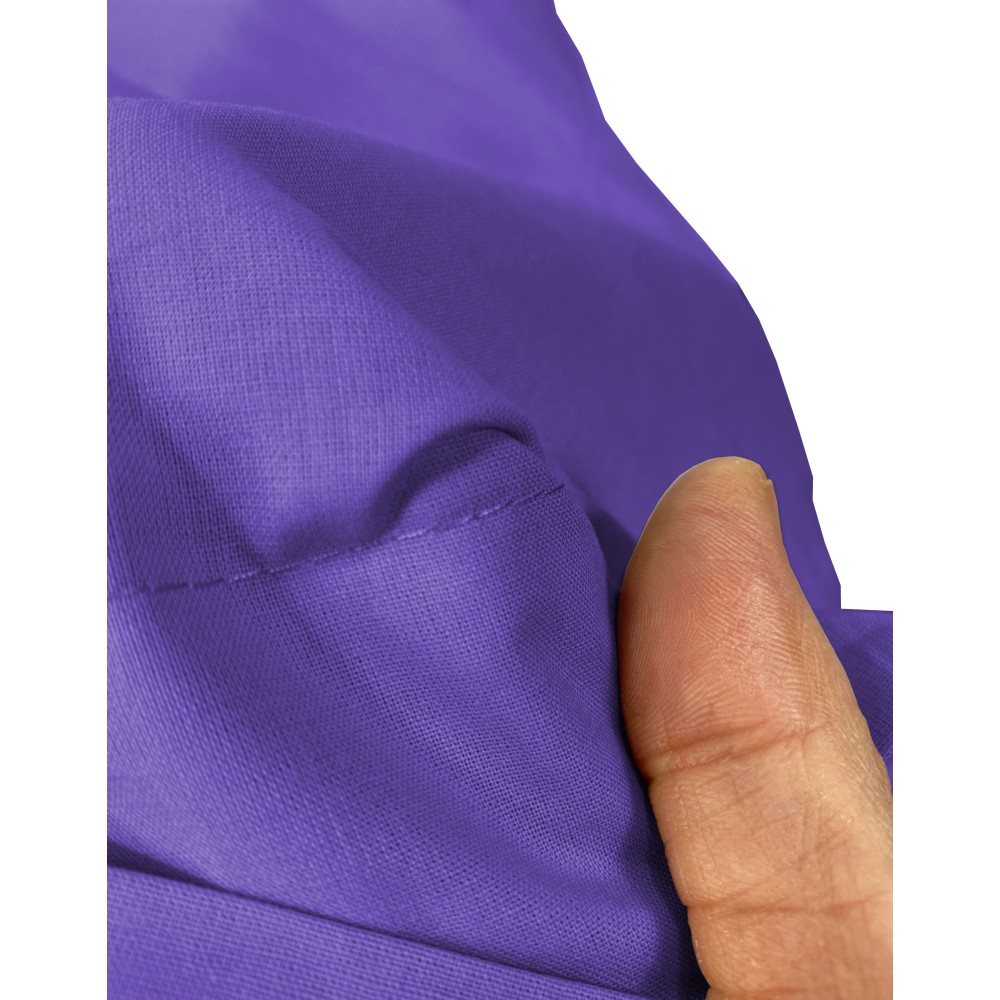 SÁBANA con ESQUINAS FUERTE color sólido PÚRPURA hecho en Italia