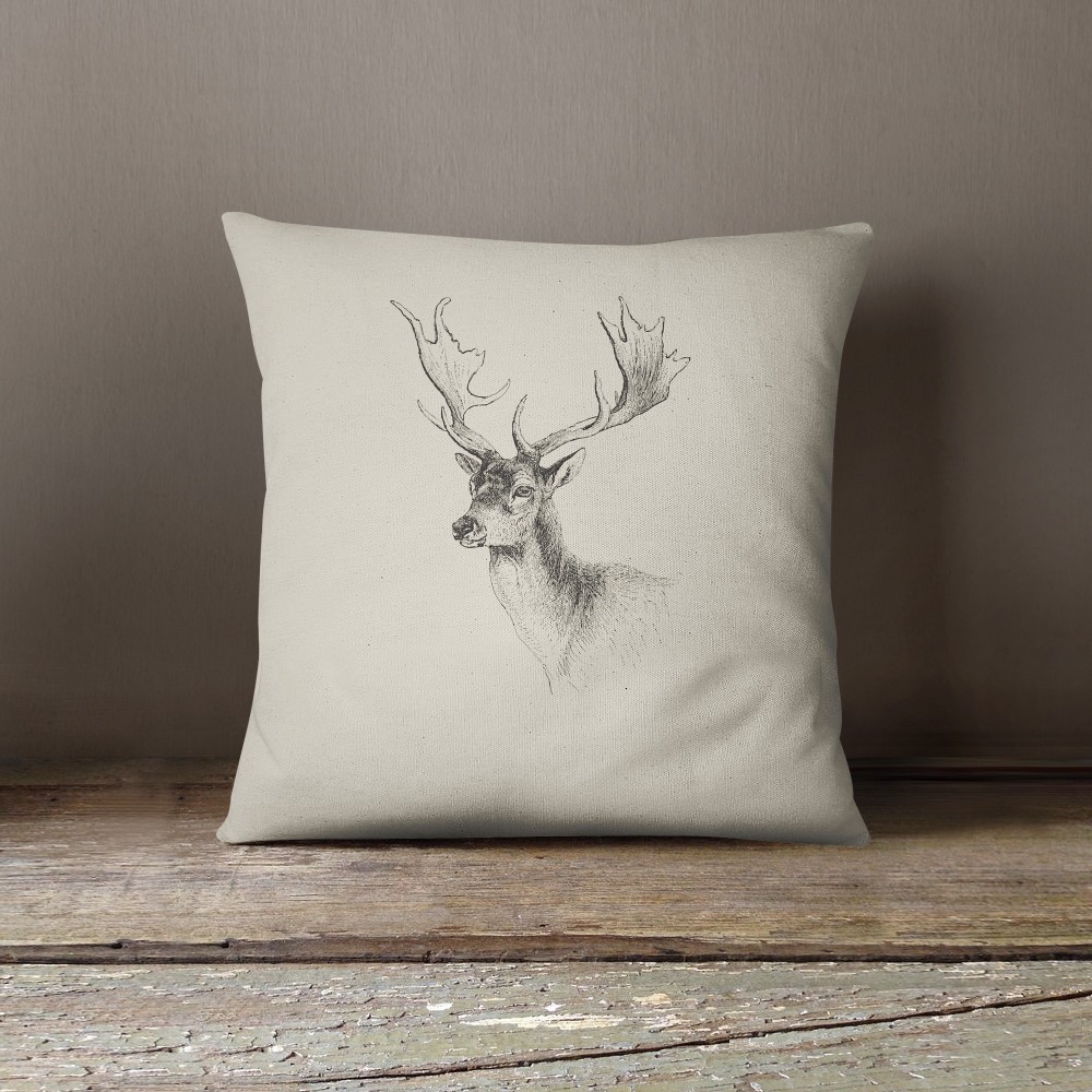 Cushion DECOR tyrolean CERVO beige ECRÙ cm. 40x40