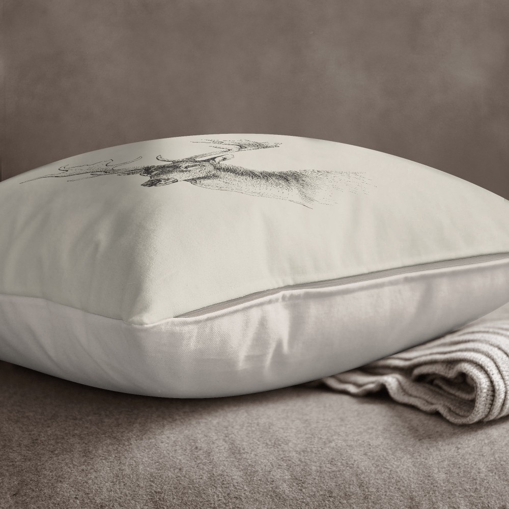 Cushion DECOR tyrolean CERVO beige ECRÙ cm. 40x40