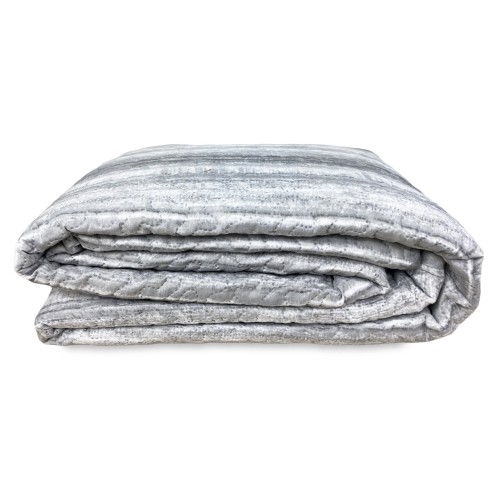 Colcha acolchada ART gris sombreado