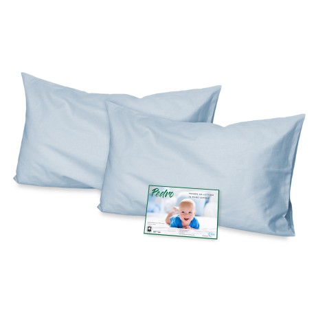 COPPIA federa PEDRO per LETTINO bambino CM. 40X60 TUTTI I COLORI 2