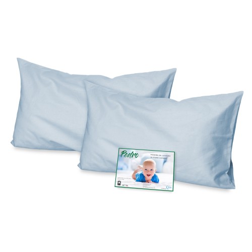 PAIRE de taie d'oreiller PEDRO pour lit bébé CM. 40X60 TOUTES LES COULEURS