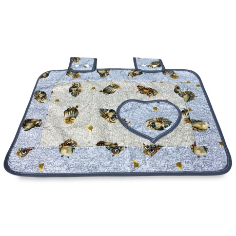 COPRIFORNO copri forno GUFI gufetti BEIGE
