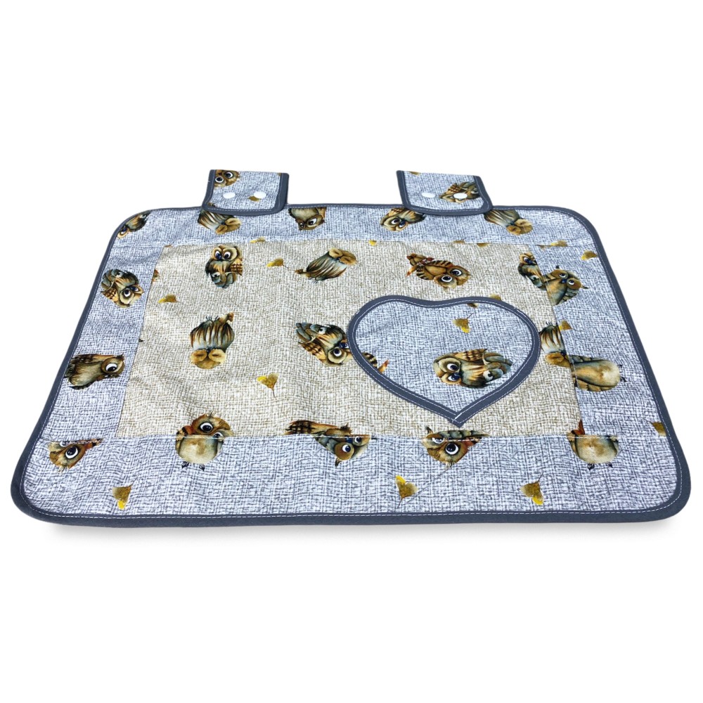 COPRIFORNO copri forno GUFI gufetti BEIGE