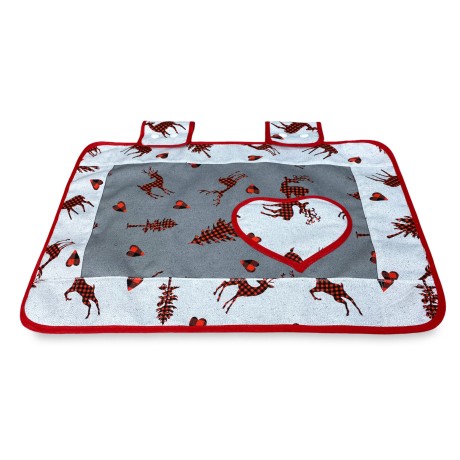 Couvre-four en tissu CERF GRIS foncé