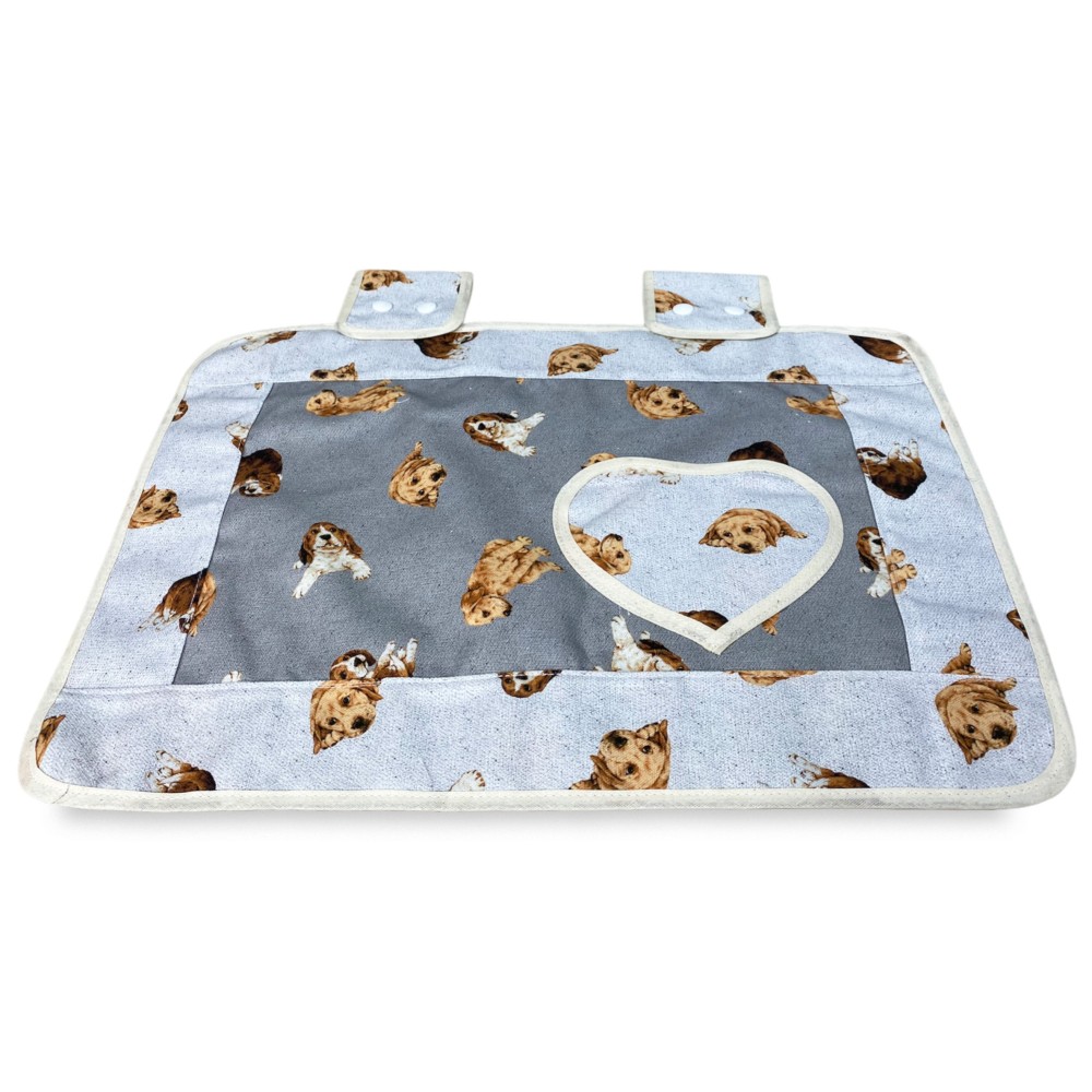 BACKOFENABDECKUNG OFENABDECKUNG HUNDE DUNKELGRAU
