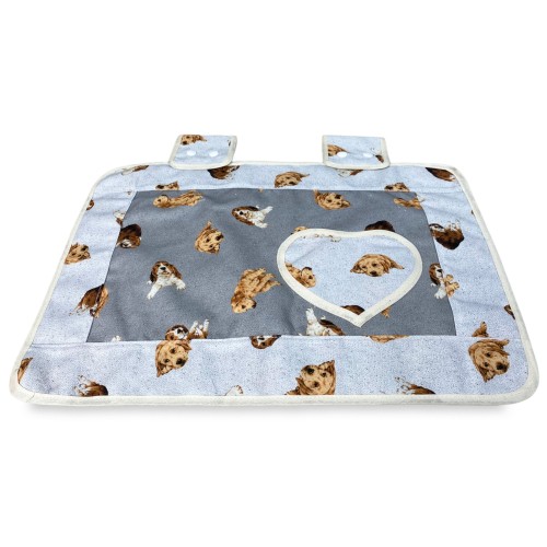 COPRIFORNO copri forno CANI GRIGIO scuro