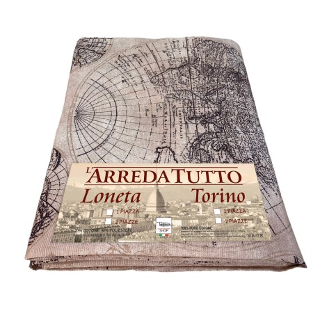 FURNISHING COVER GRAN SCARF bedspread SOFA COVER fabric LONETA MONDO BROWN