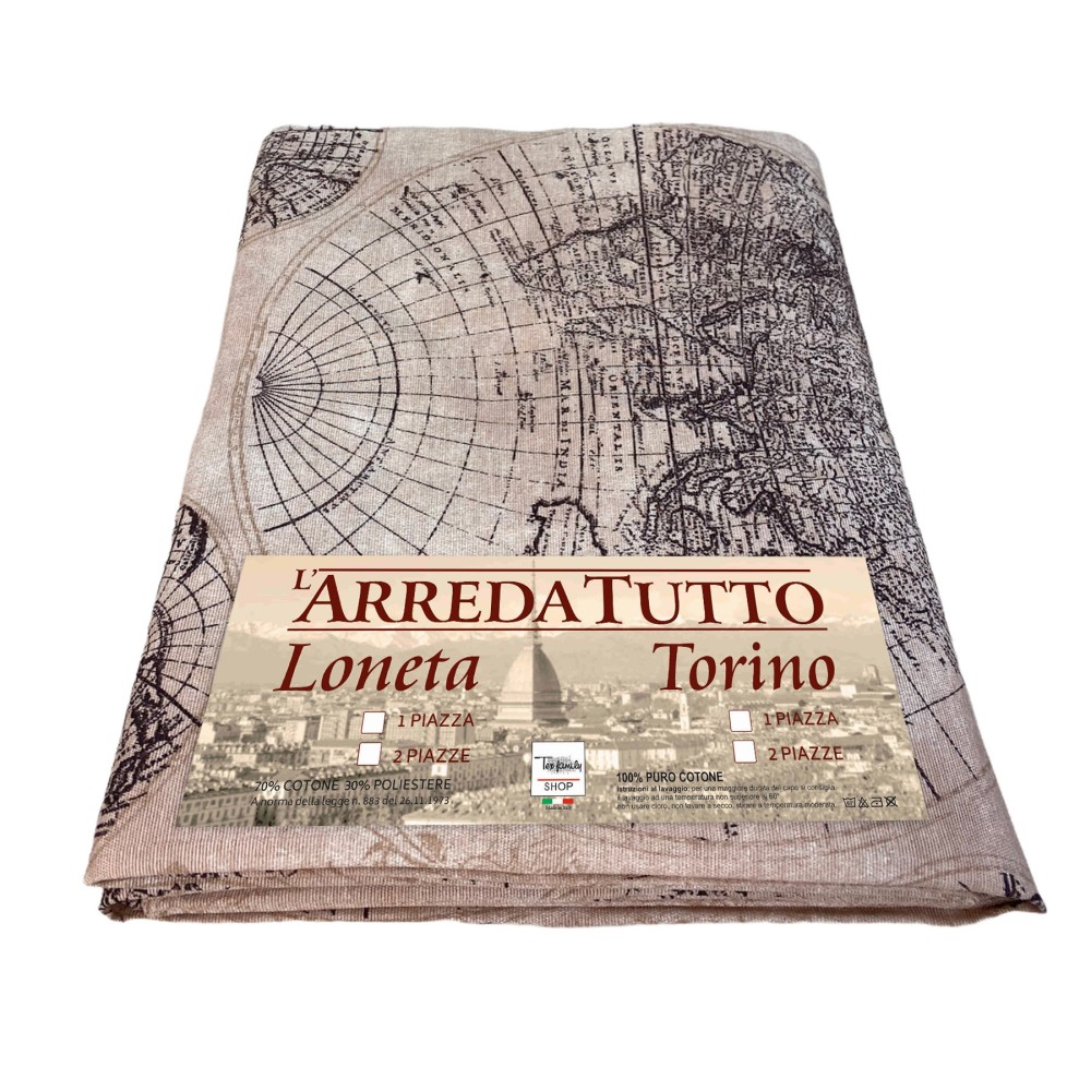 FURNISHING COVER GRAN SCARF bedspread SOFA COVER fabric LONETA MONDO BROWN