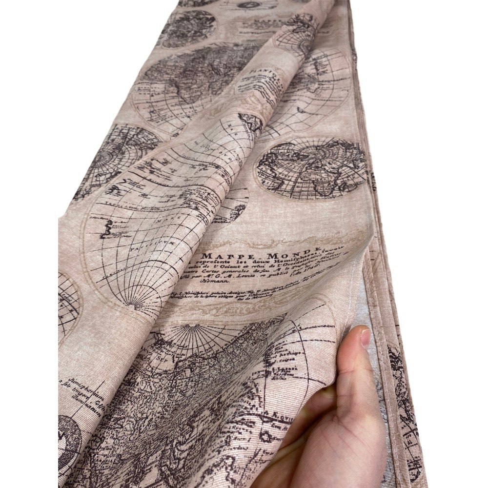 FUNDA DE DECORACIÓN GRAN BUFANDA COLCHA FUNDA DE SOFÁ tela LONETA MONDO MARRÓN
