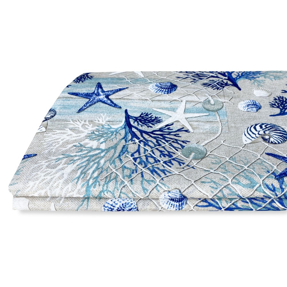 TENTE loneta mer MARINO coraux BLUE cm. 150x280 MADE IN ITALIE