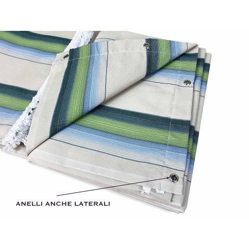 TENDA SOLE DA esterno GIARDINO balcone CALIFORNIA verde CONFEZIONATA