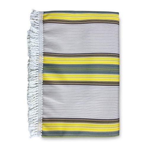 TENDA SOLE VERTIGO da esterno GIARDINO balcone RIGHINO GIALLO e MARRONE impermeabile e idrorepellente