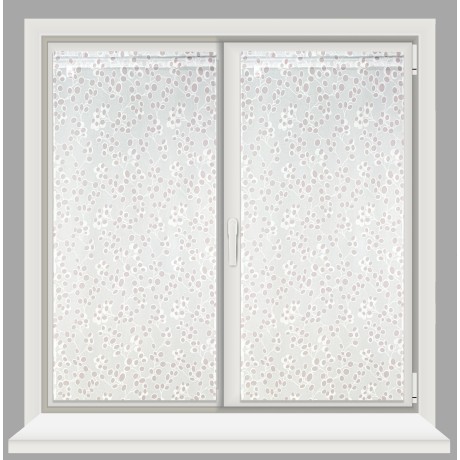 par de cortinas de cristal PRIMAVERA ROSA 2