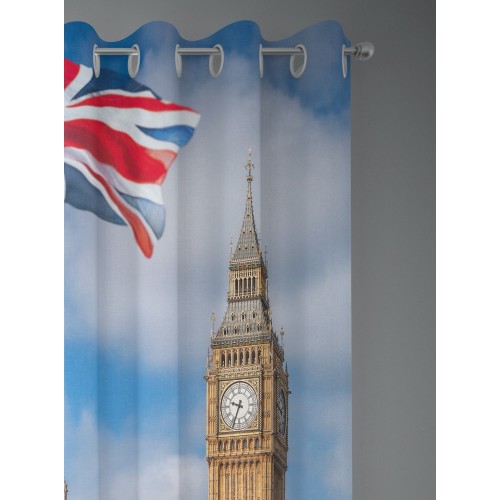 Tent London Big Ben in semi-transparent fabric cm. 140x280