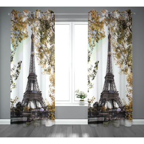 Tent London Big Ben in semi-transparent fabric cm. 140x280