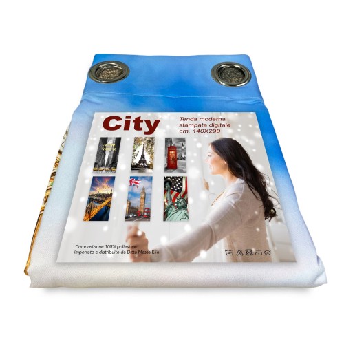 Tent London Big Ben in semi-transparent fabric cm. 140x280