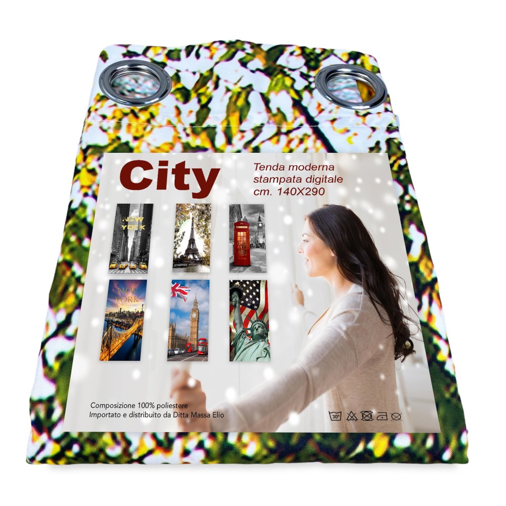 Zelt, London den Big Ben in halbtransparente gewebe cm. 140x280