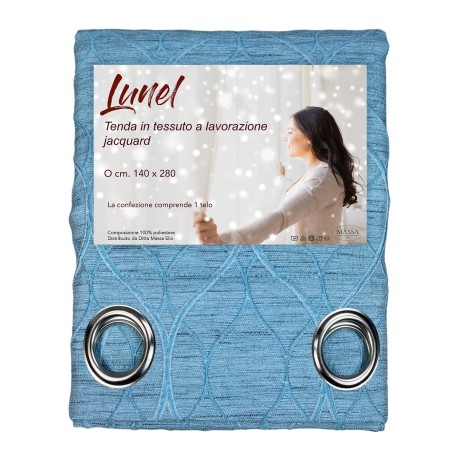 LUNEL CURTAIN in solid color BRASS cm. 140X280 OPAQUE PACKAGED
