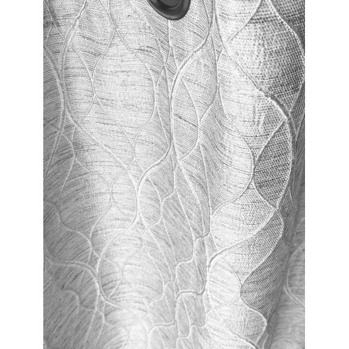 TENDA LUNEL in tinta unita GRIGIO cm. 140X280 COPRENTE confezionata