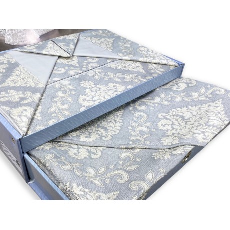 bauletto, lenzuolo e copriletto, grigio perla 2