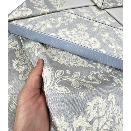 ROSY SATIN SATIN GREY DOPPELBETTLAKEN und TAGESDECKE Brautidee